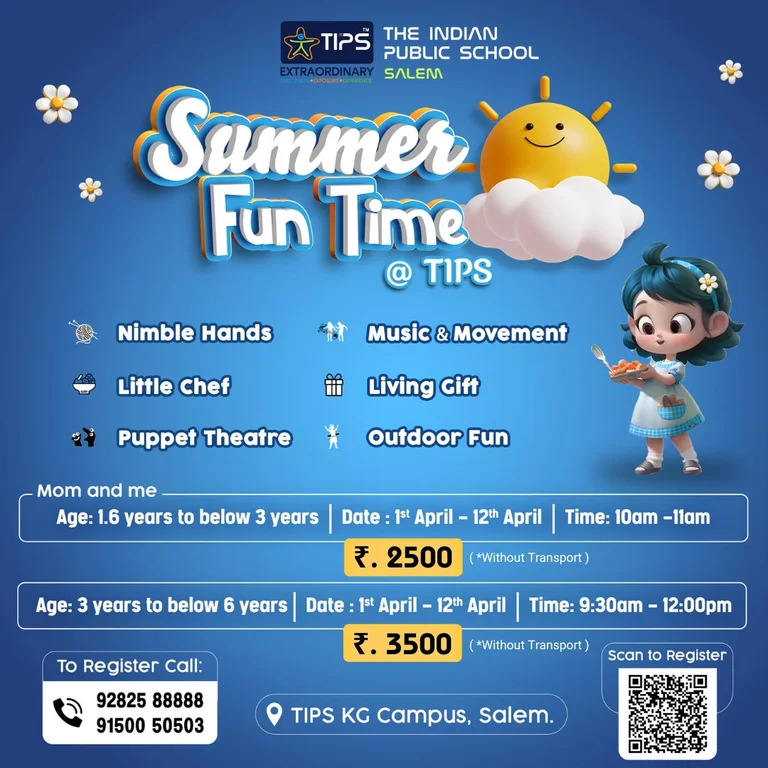 Summer Fun Time @ TIPS KG Campus, Salem