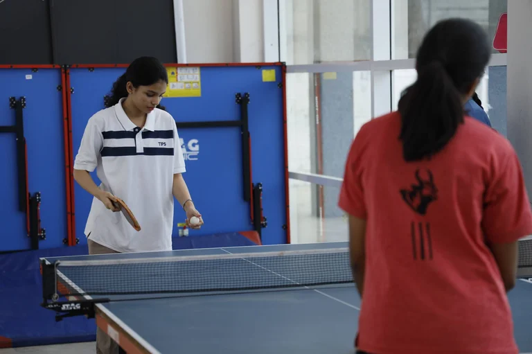 Indoor table tennis zone